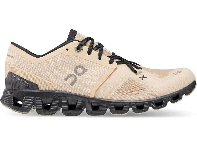 Women's On Cloud X 3, Fawn/Magnet, 7.5 B Medium