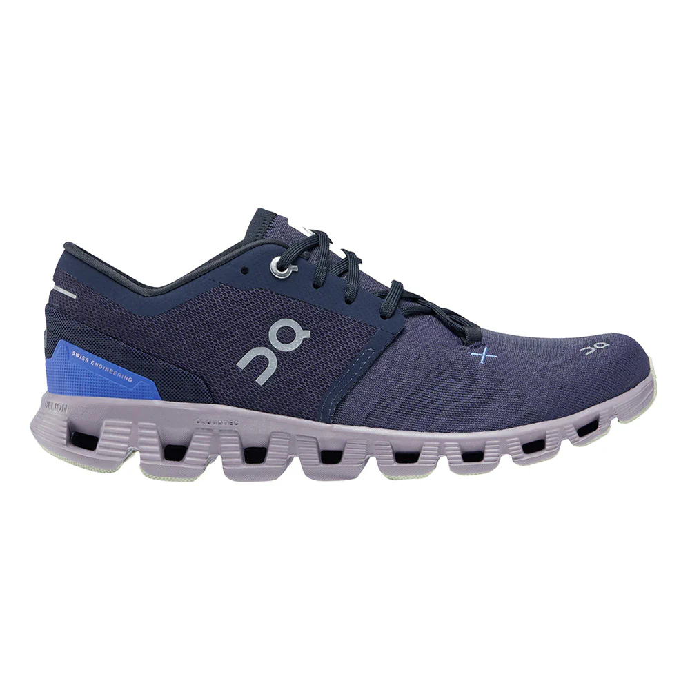 Women's On Cloud X 3, Midnight/Heron, 9.5 B Medium