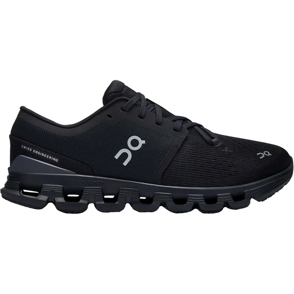 Women's On Cloud X 4, Black/Eclipse, 8 B Medium
