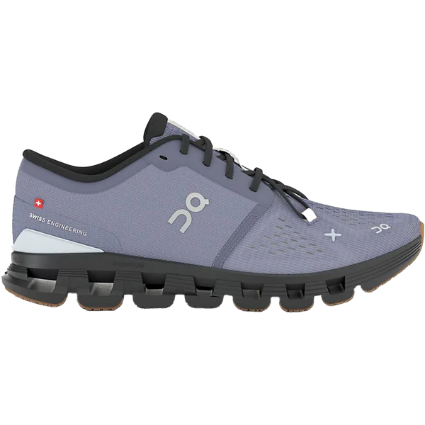 Women's On Cloud X 4, Feather/Black, 7.5 B Medium
