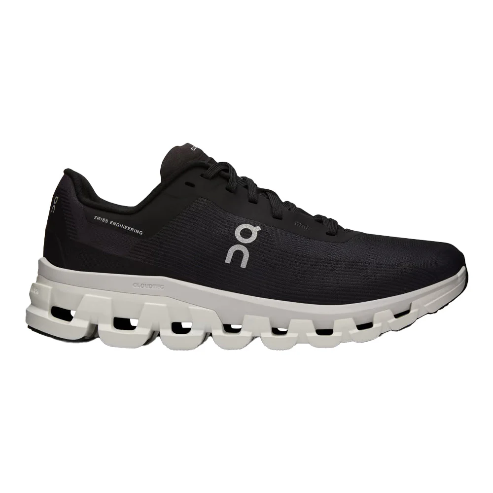 Women's On Cloudflow 4, Black/White, 6.5 B Medium