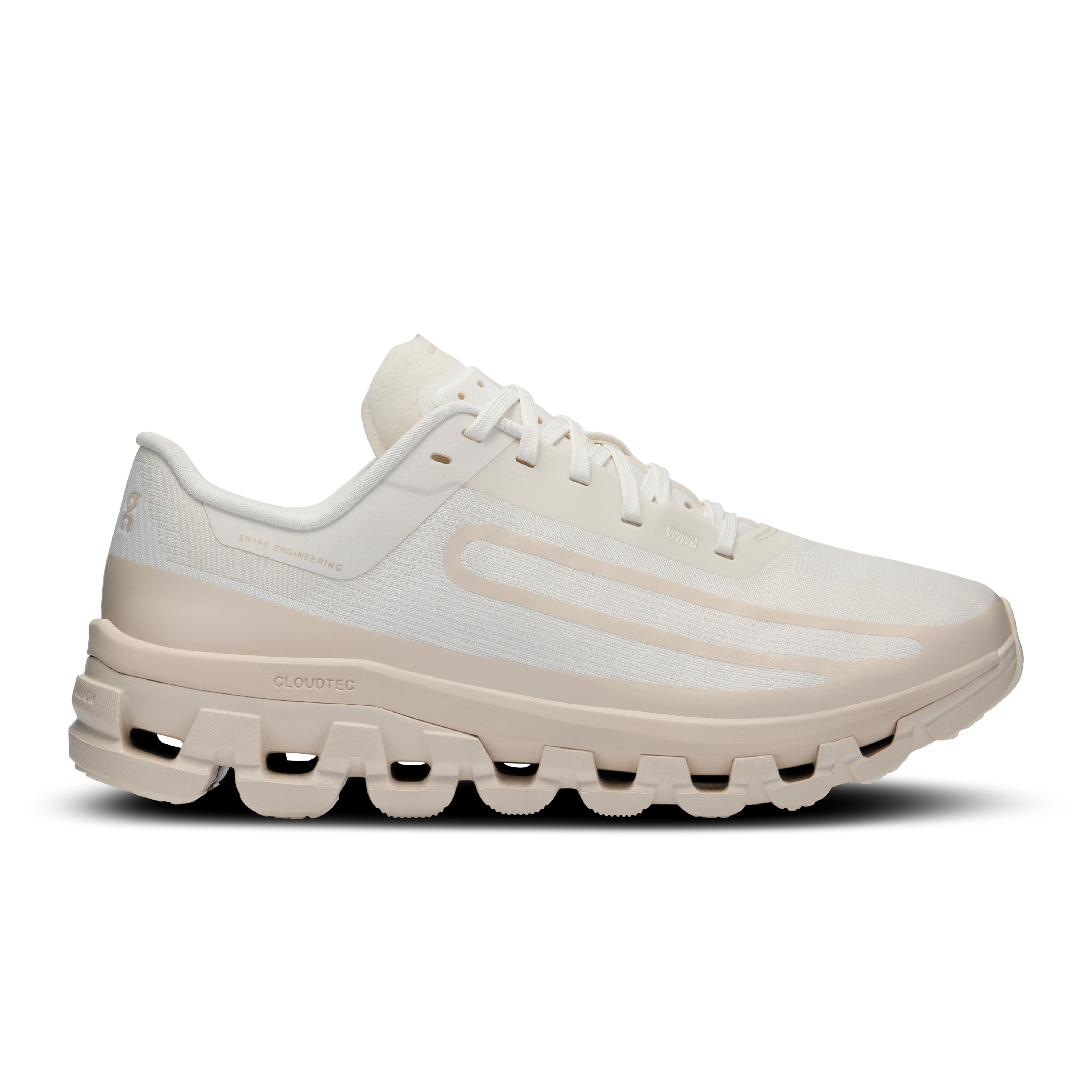 Women's On Cloudflow 4 IKON, White/Moon, 8 B Medium