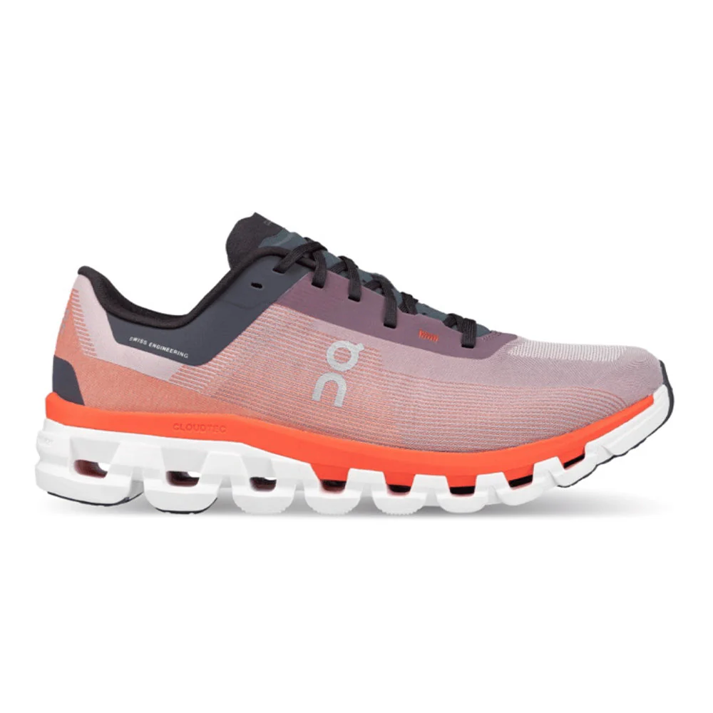Women's On Cloudflow 4, Quartz/Flame, 10 B Medium