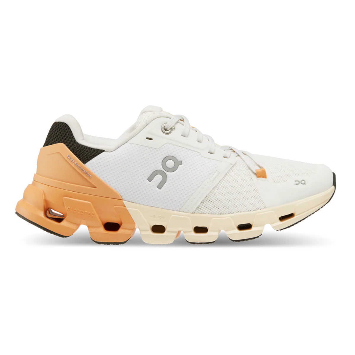 Women's On Cloudflyer 4, White/Copper, 7.5 B Medium