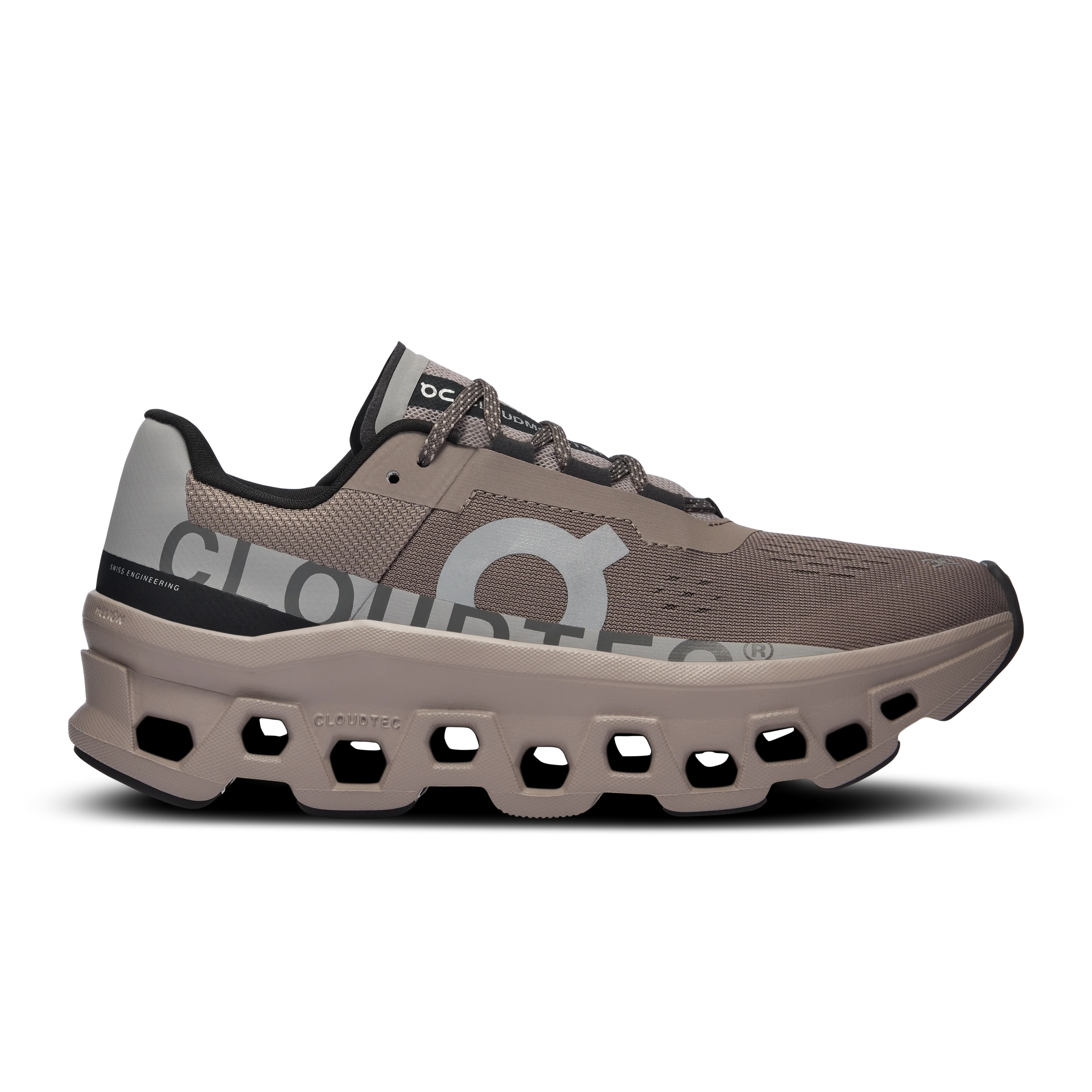 Women's On Cloudmonster, Cinder/Fog, 10 B Medium