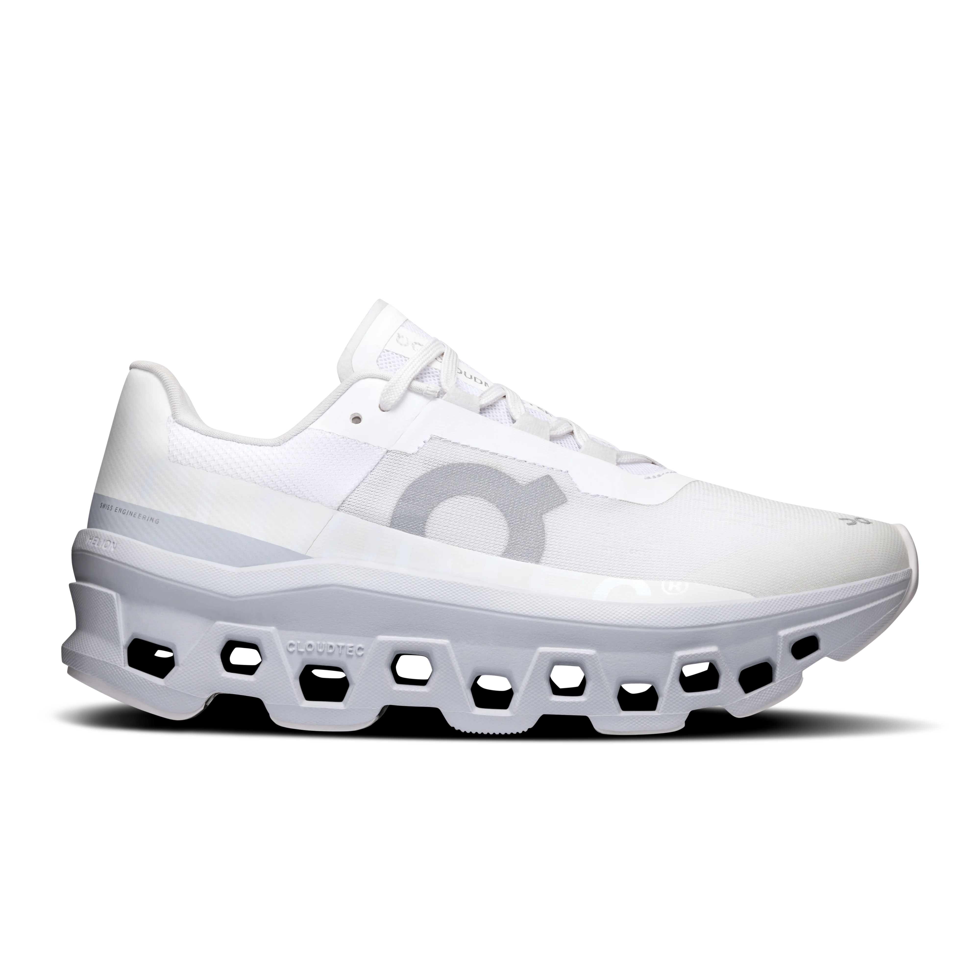 Women's On Cloudmonster, White/Glacier, 8.5 B Medium