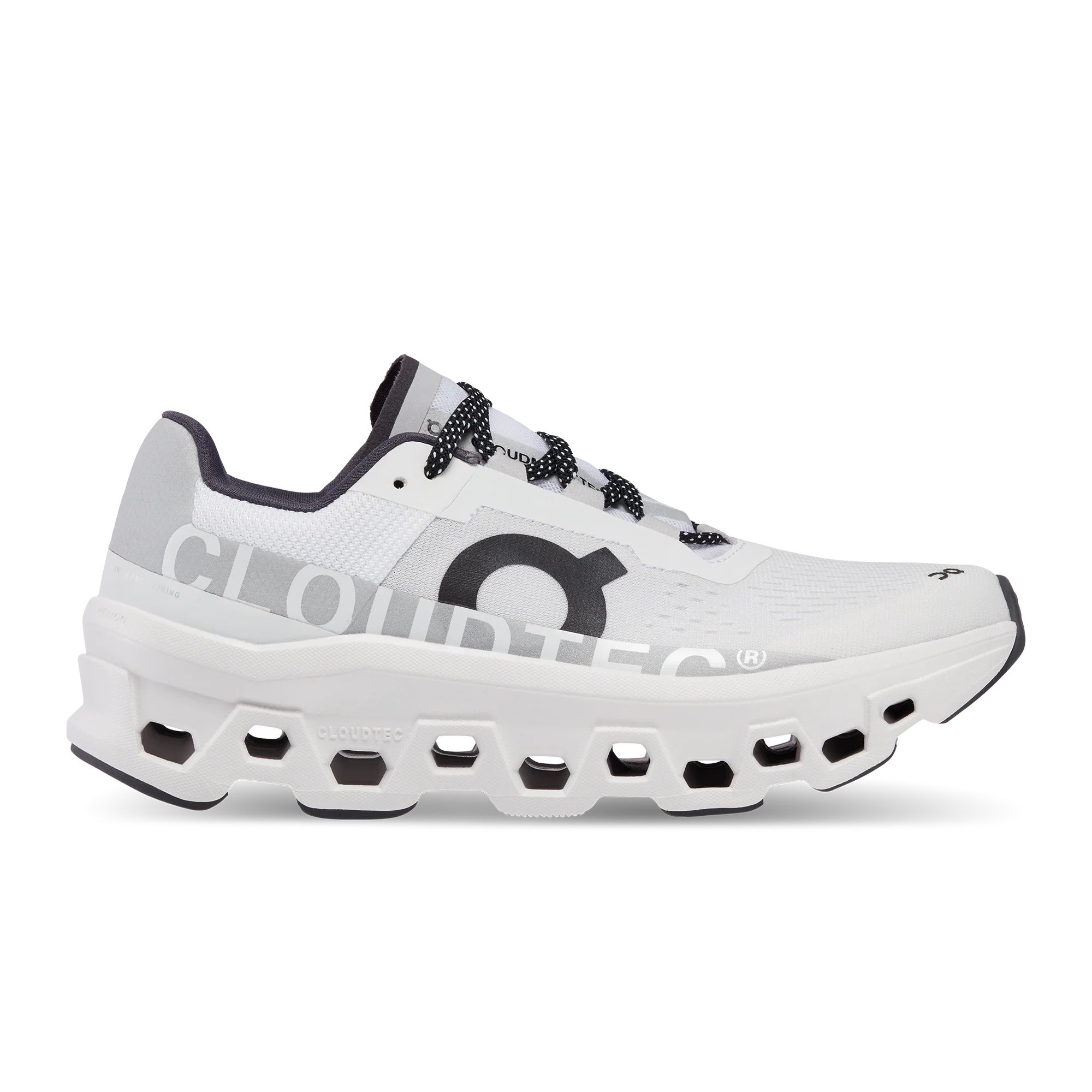 Women's On Cloudmonster, All White, 8 B Medium