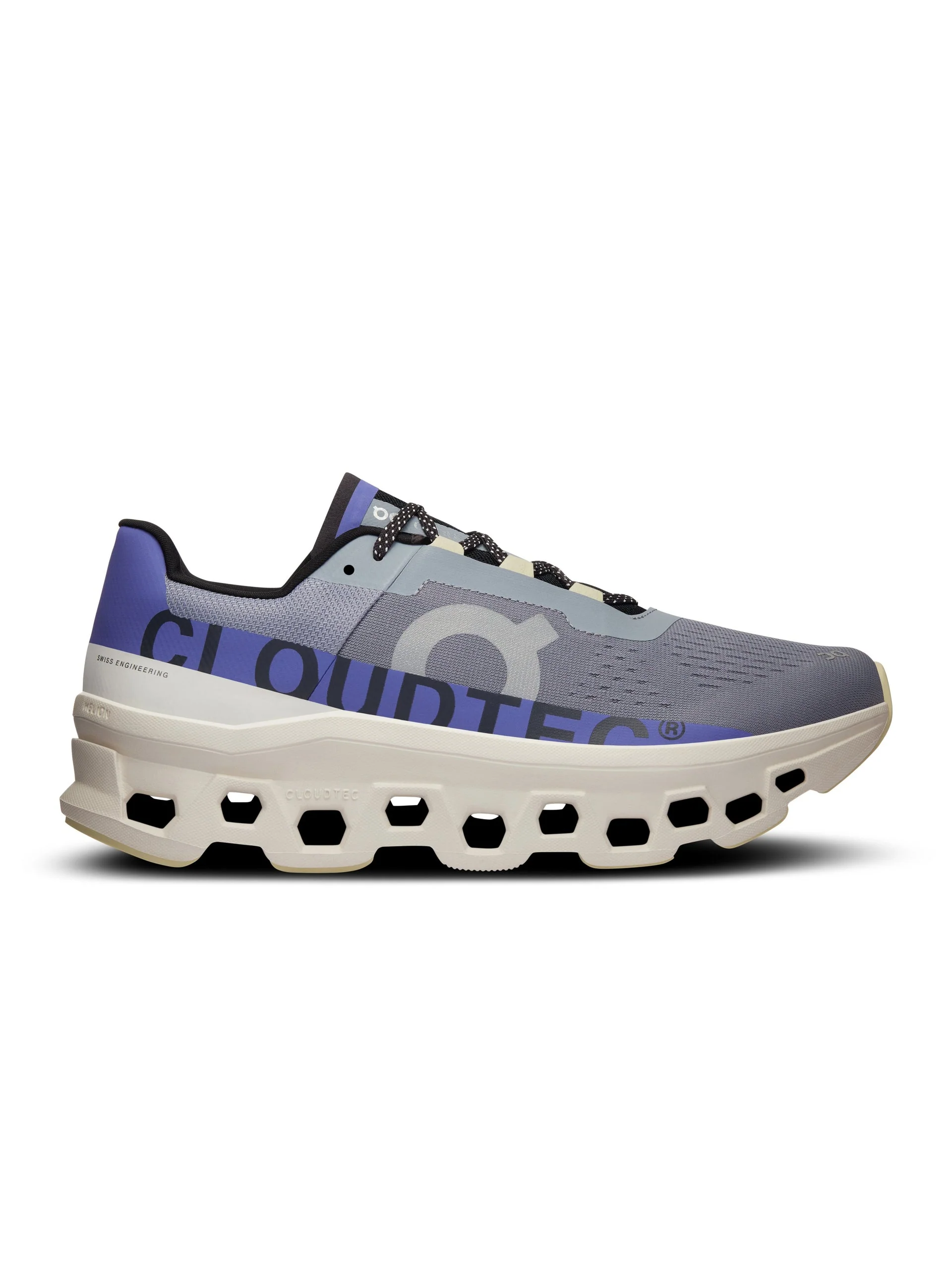 Women's On Cloudmonster, Mist/Blueberry, 7.5 B Medium