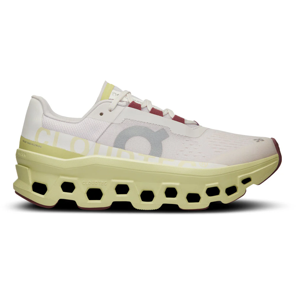 Women's On Cloudmonster, Frost/Acacia, 8.5 B Medium