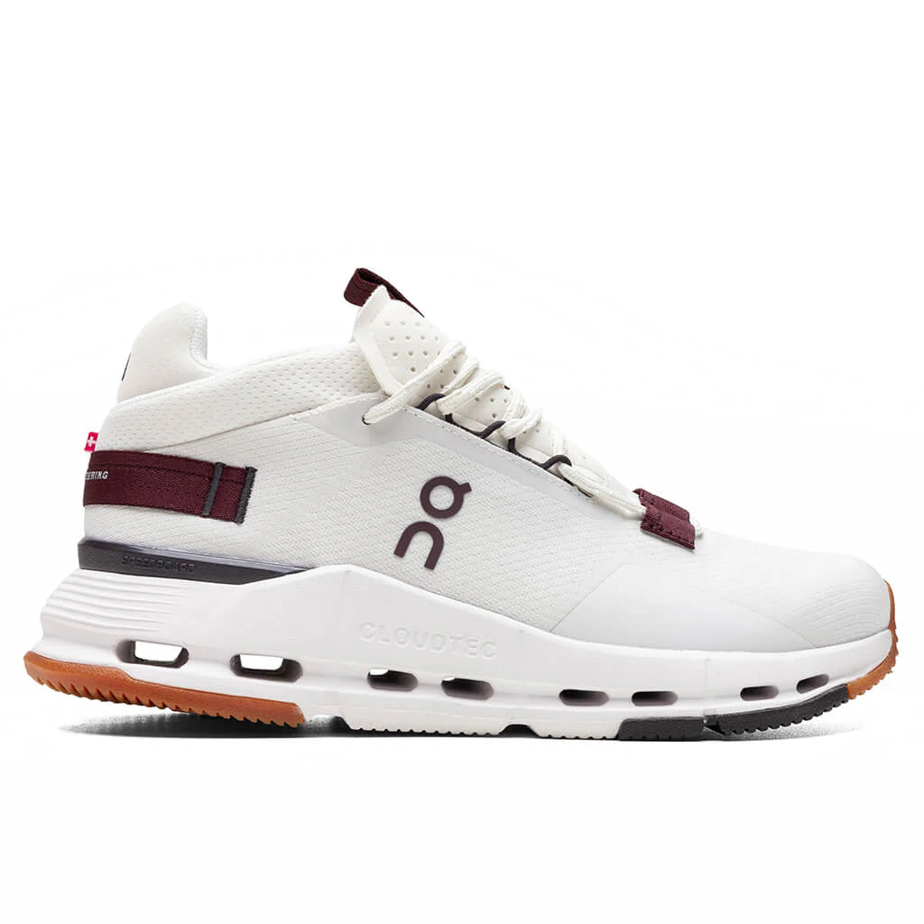 Women's On Cloudnova 2, Ice/Mulberry, 6 B Medium
