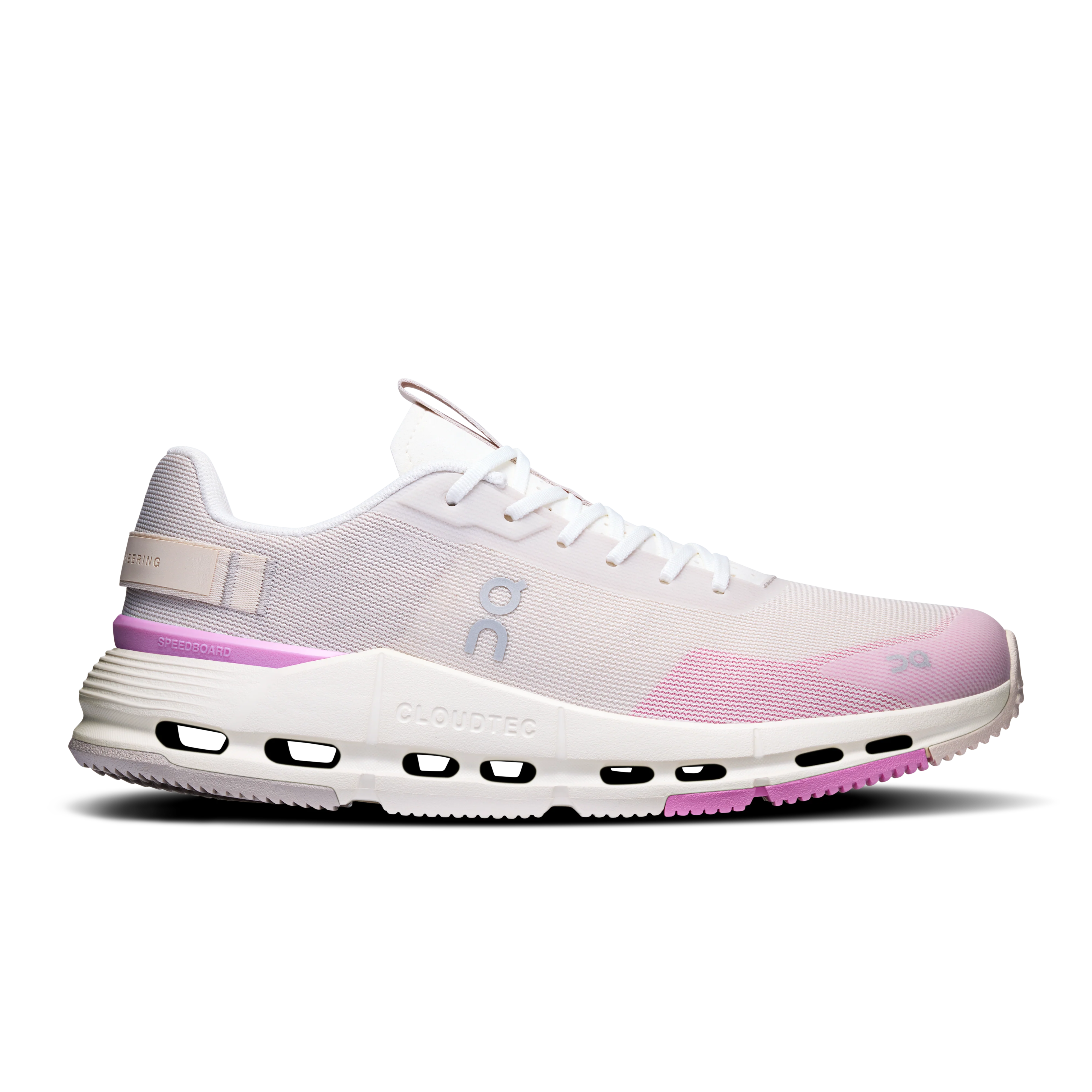 Women's On Cloudnova Form 2, Pearl/Raspberry, 7.5 B Medium