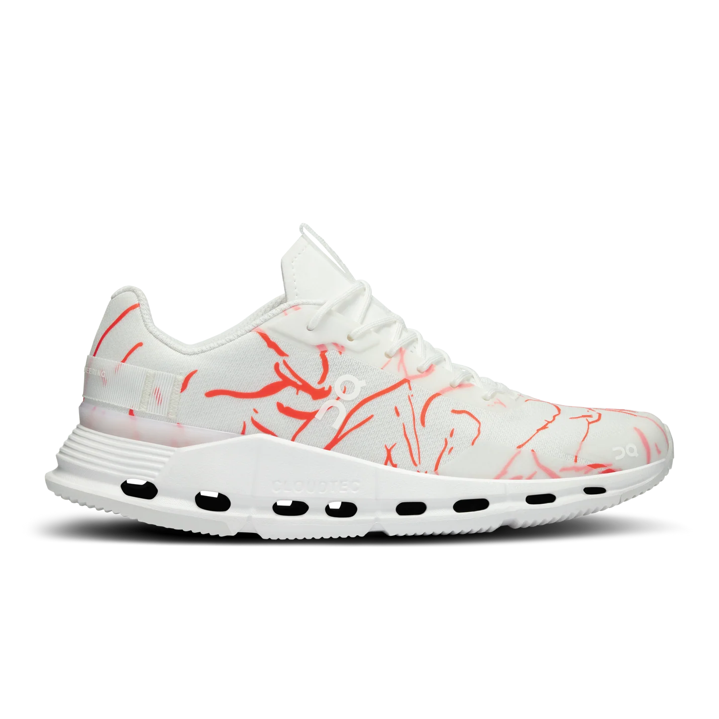 Women's On Cloudnova Form, Undyed/Red, 6.5 B Medium