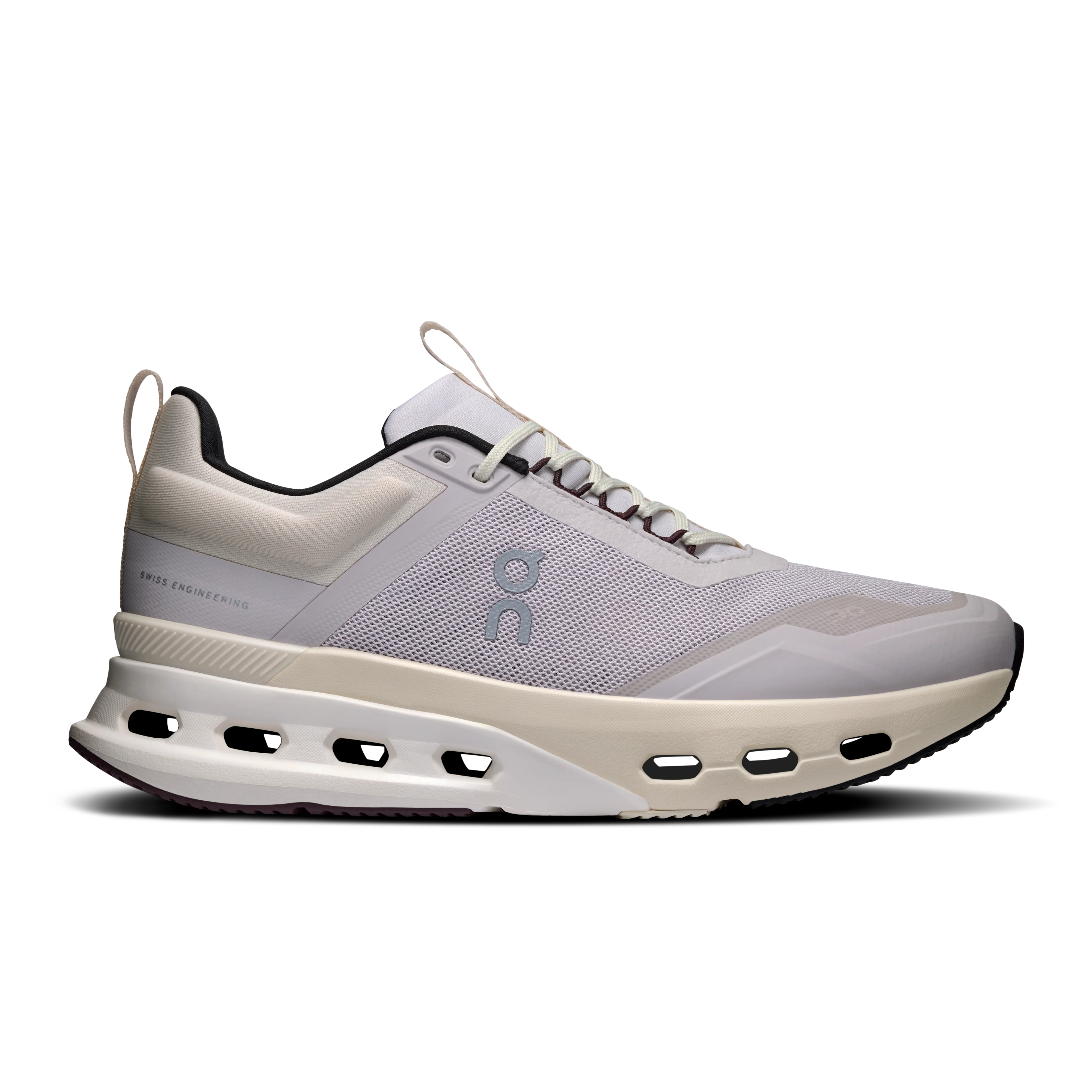 Women's On Cloudnova X, Silver/Mulberry, 9.5 B Medium
