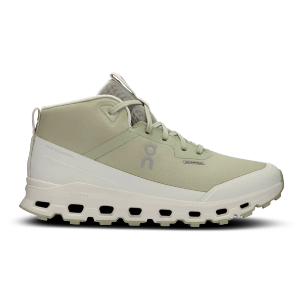 Women's On Cloudroam Waterproof, Chalk/Ice, 8.5 B Medium