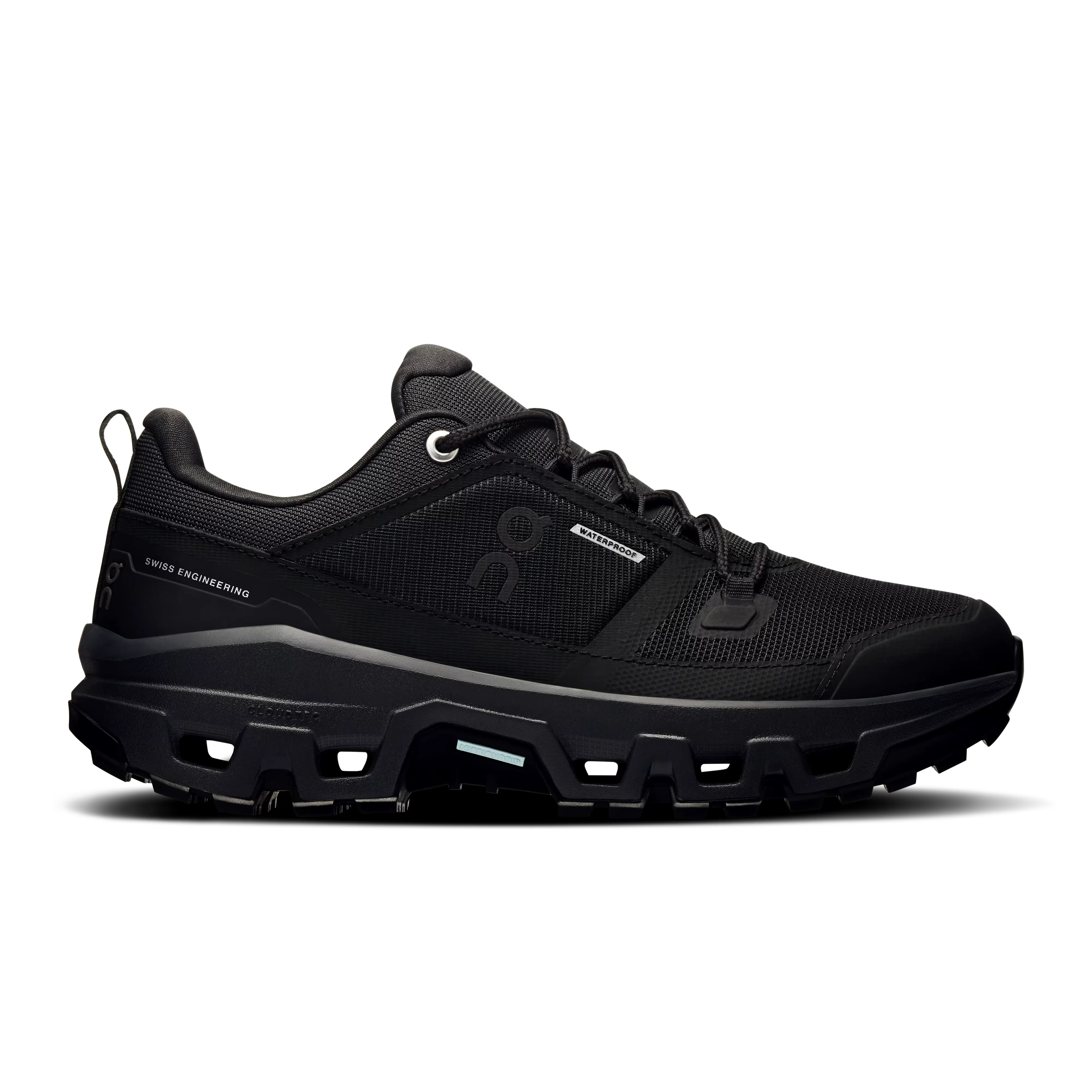 Women's On Cloudrock Low WP, Black/Black, 8.5 B Medium