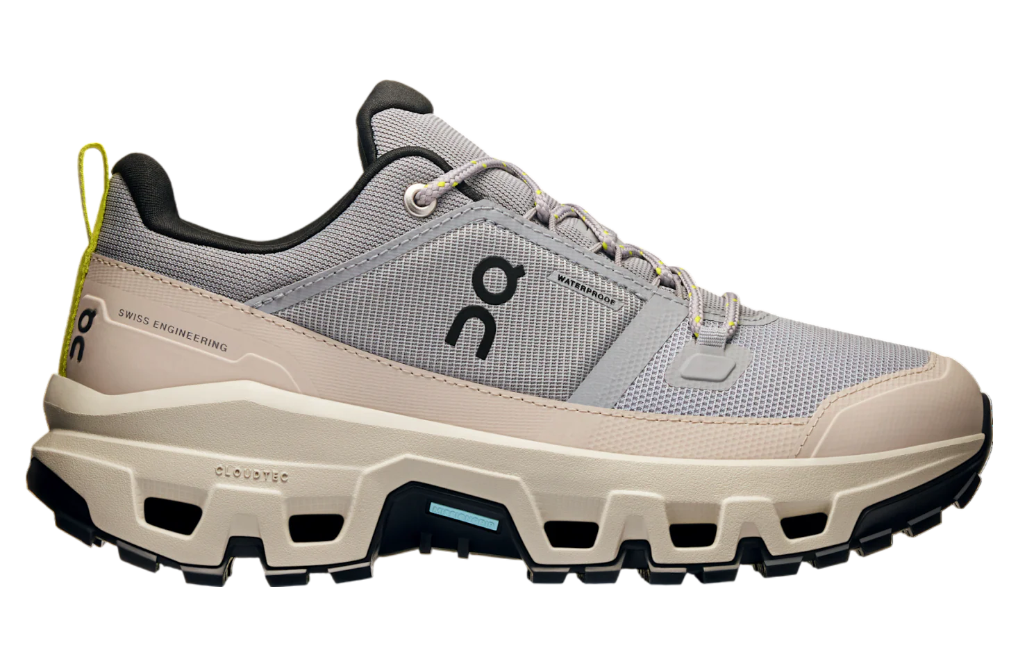 Women's On Cloudrock Low WP, Alloy/Ice, 8 B Medium