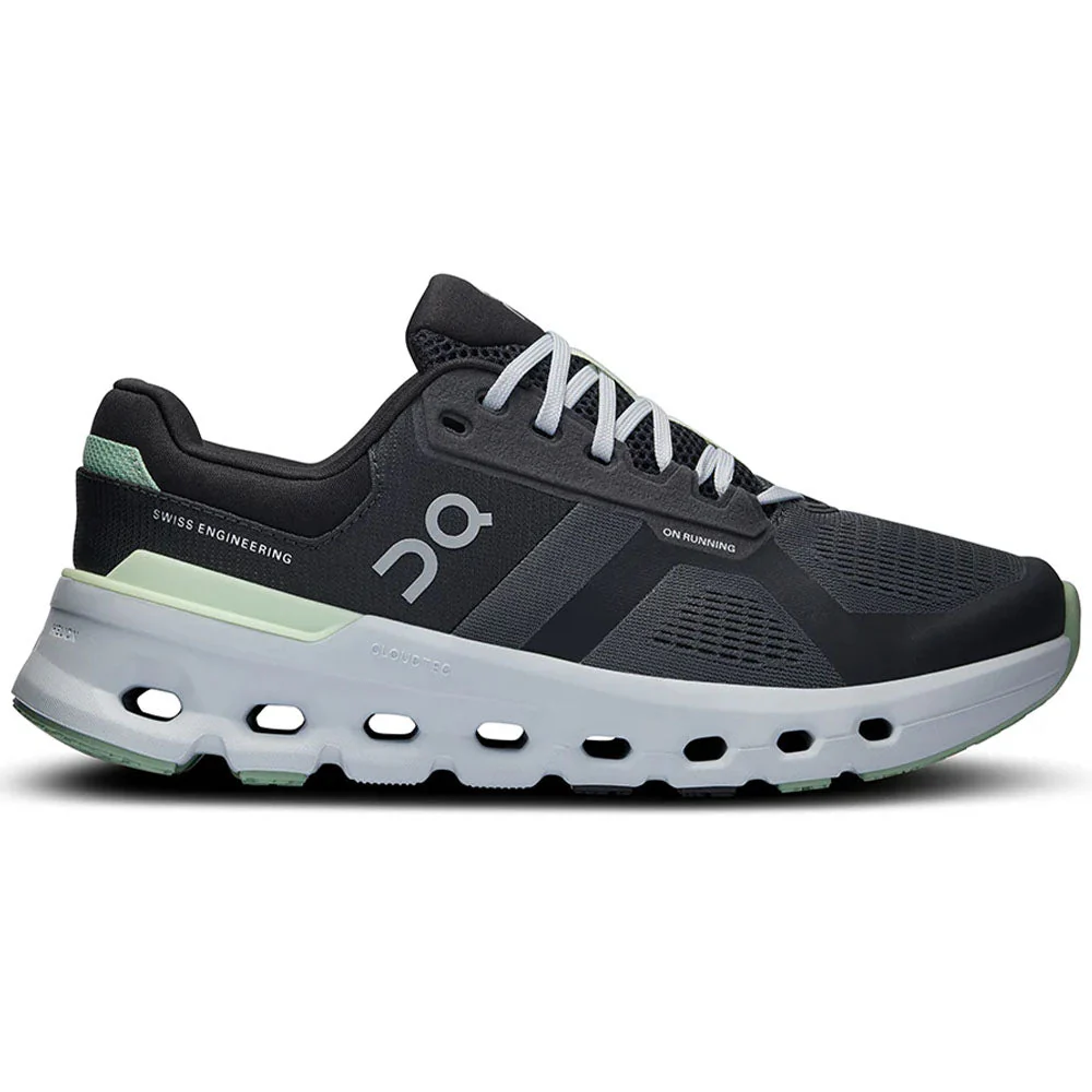 Women's On Cloudrunner 2, Shadow/Lima, 9 B Medium