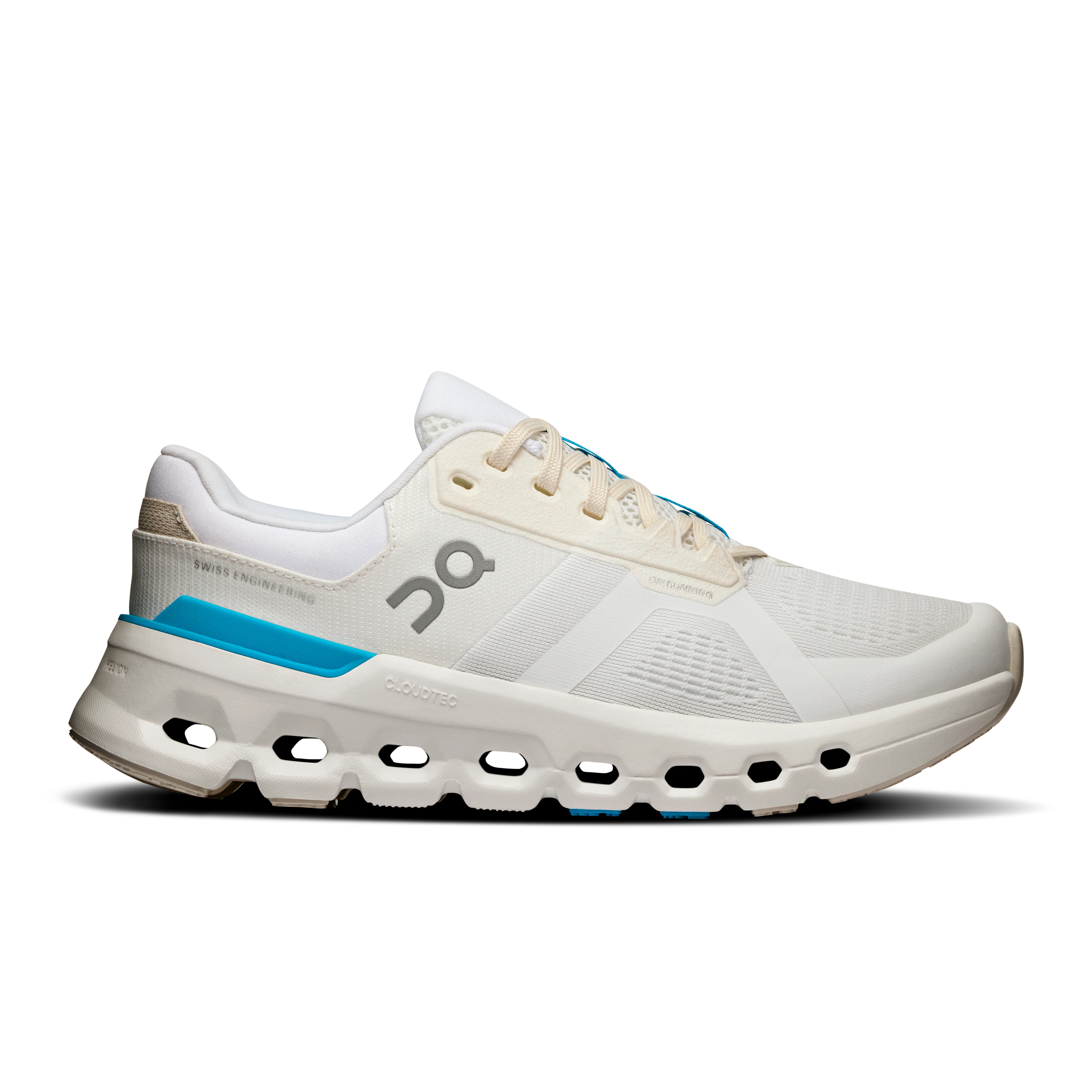 Women's On Cloudrunner 2, White/Horizon, 7.5 B Medium