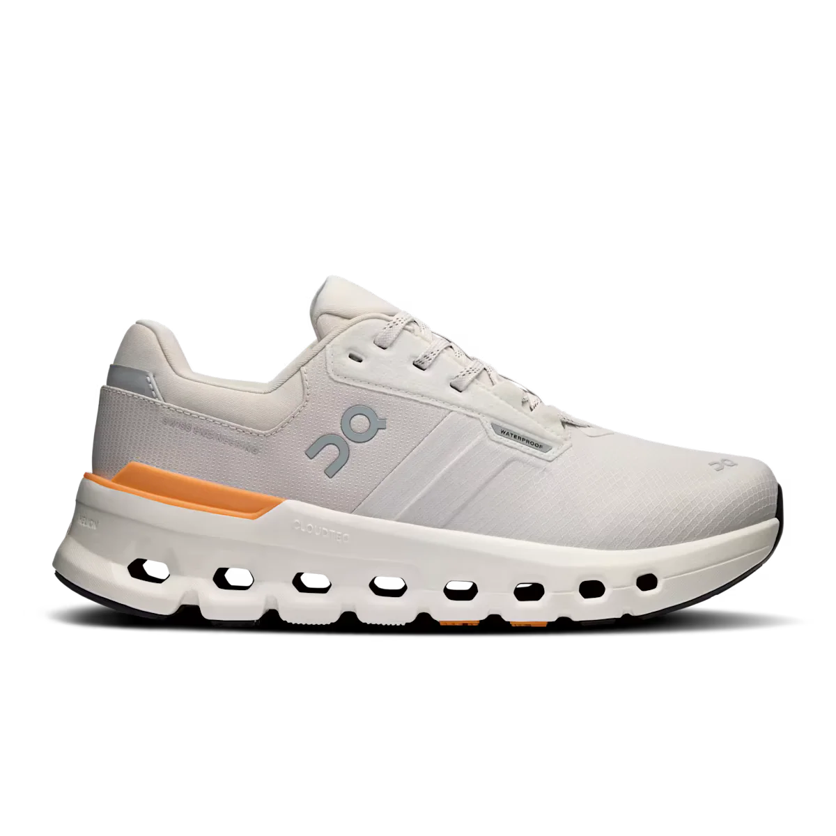 Women's On Cloudrunner 2 Waterproof, Wolf/Tangerine, 7 B Medium