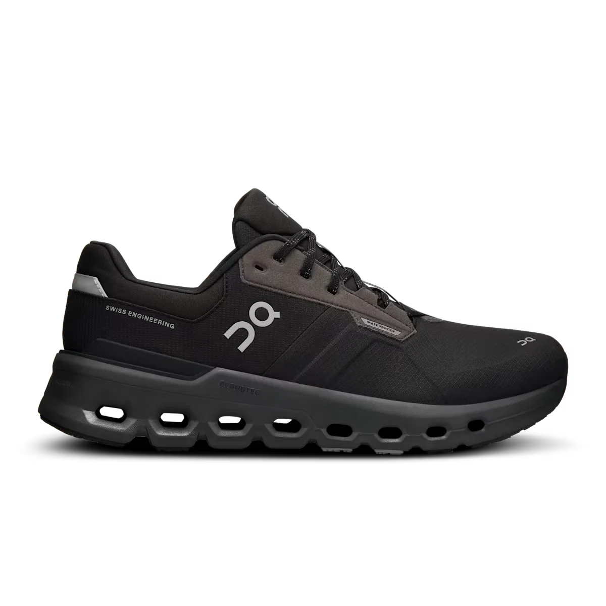 Women's On Cloudrunner 2 Waterproof, Magnet/Black, 9.5 B Medium