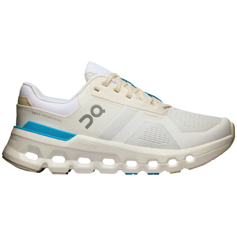 Women's On Cloudrunner 2, White/Horizon, 7 B Medium