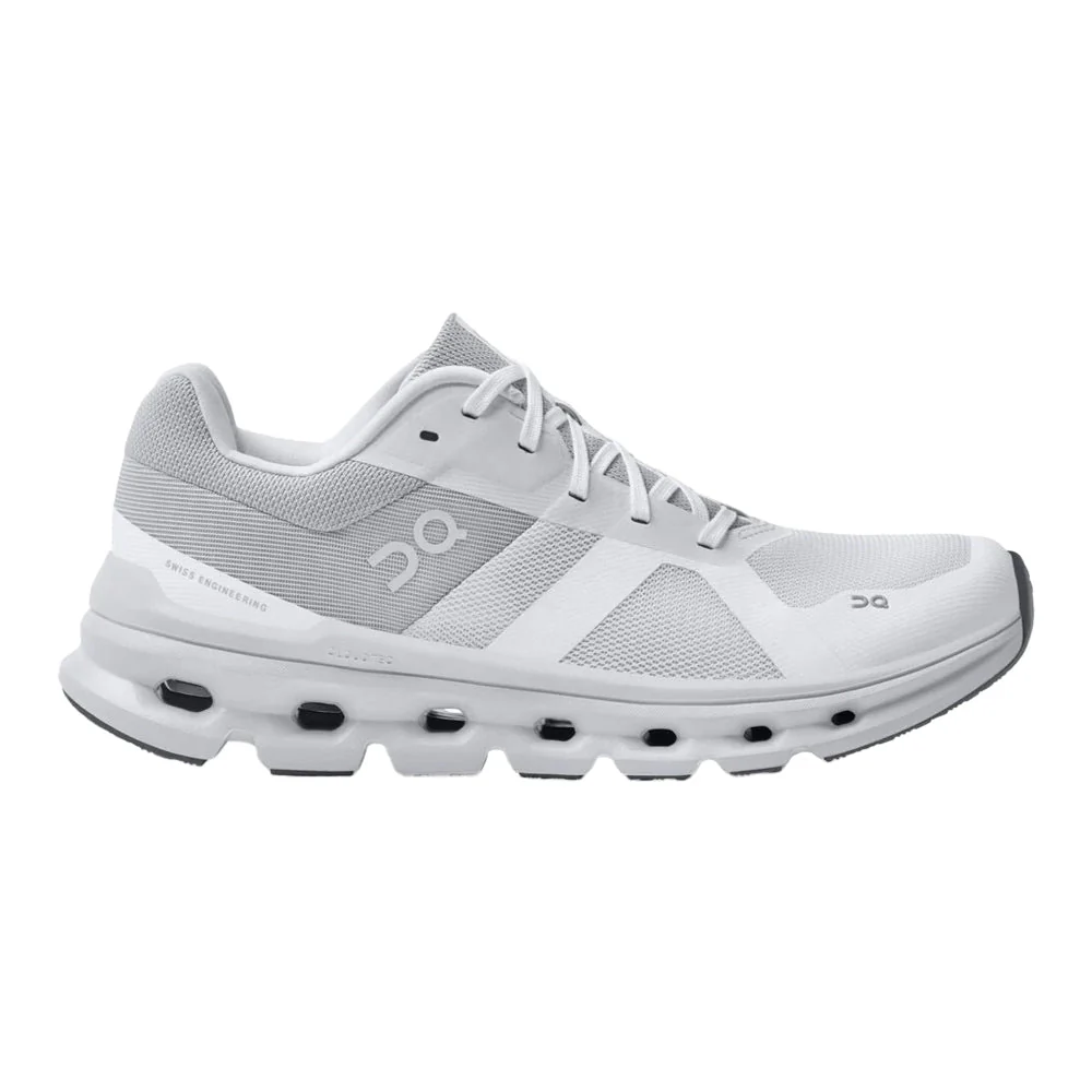 Women's On Cloudrunner, White/Frost, 8.5 D Wide