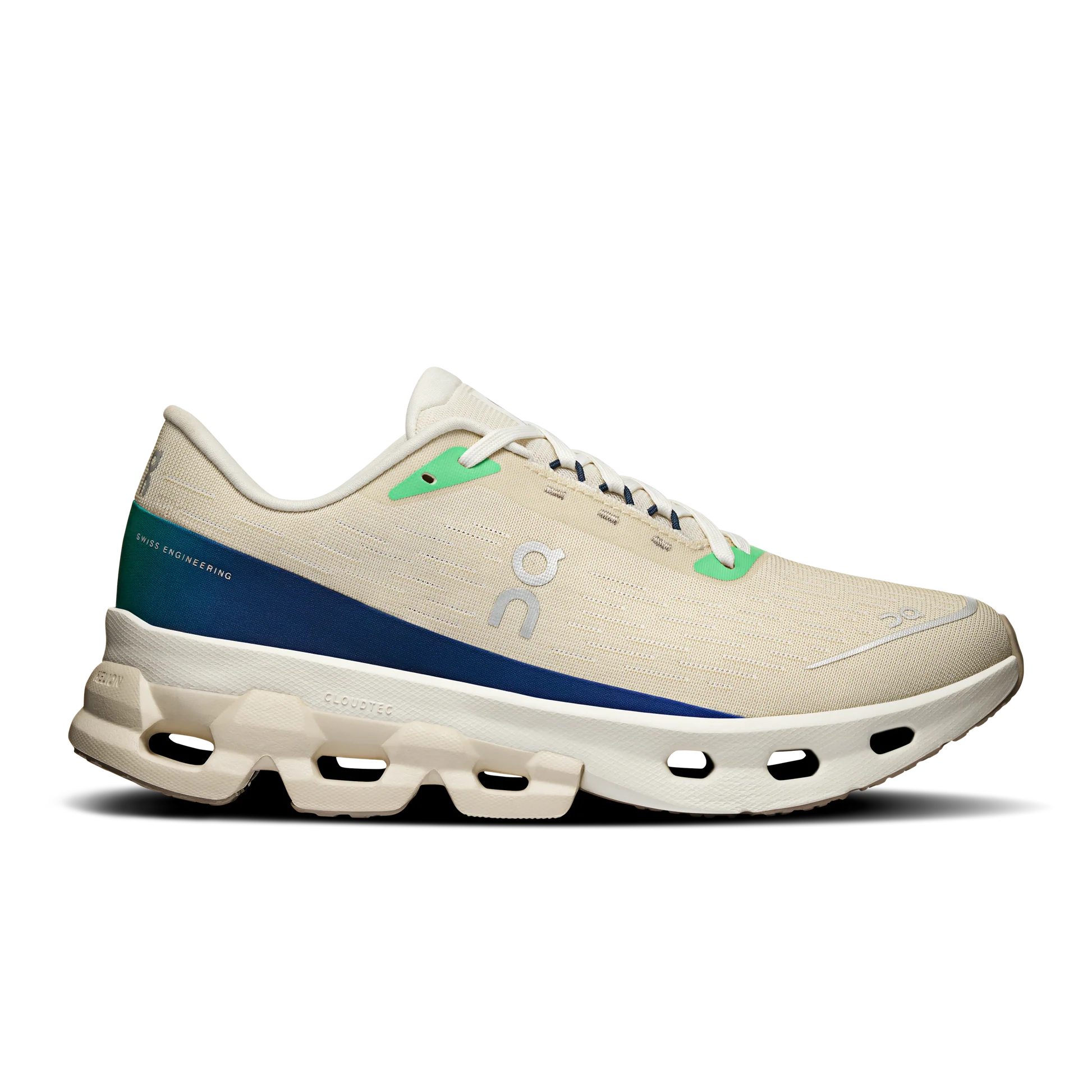 Women's On Cloudspark, Cream/Honeydew, 10.5 B Medium