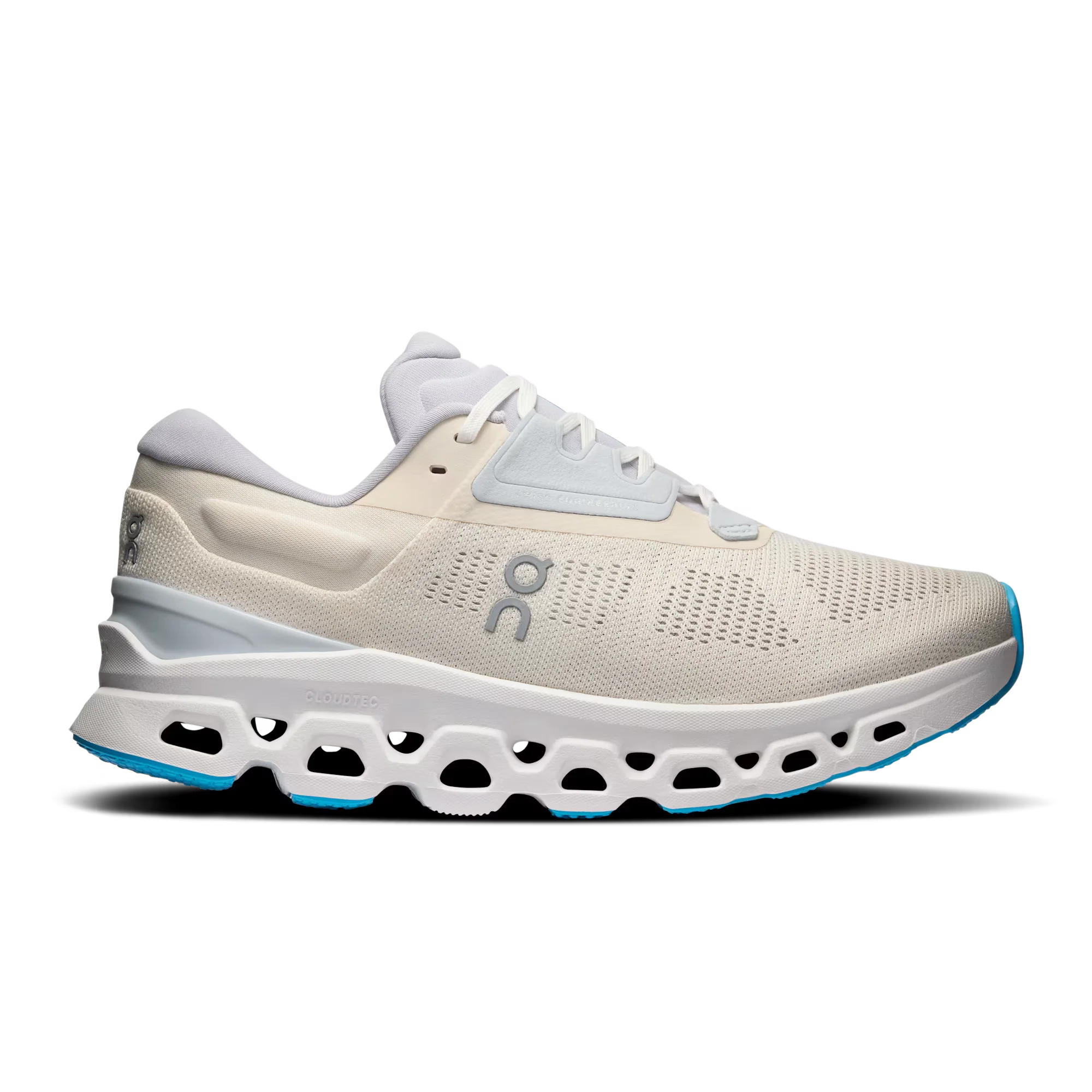 Women's On Cloudstratus 3, Cream/Arctic, 8.5 B Medium