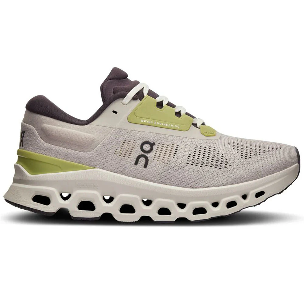 Women's On Cloudstratus 3, Pearl/Ivory, 7 B Medium