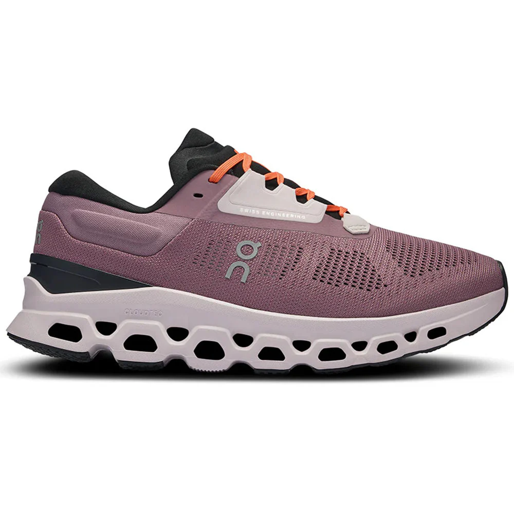 Women's On Cloudstratus 3, Quartz/Lily, 11 B Medium