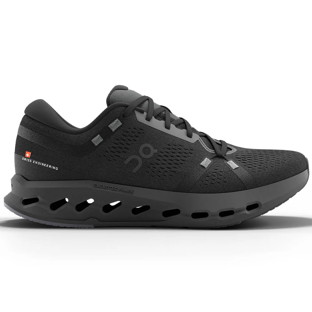 Women's On Cloudsurfer 2, Black/Black, 8.5 B Medium