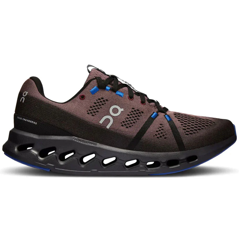 Women's On Cloudsurfer, Black/Cobalt, 7 B Medium