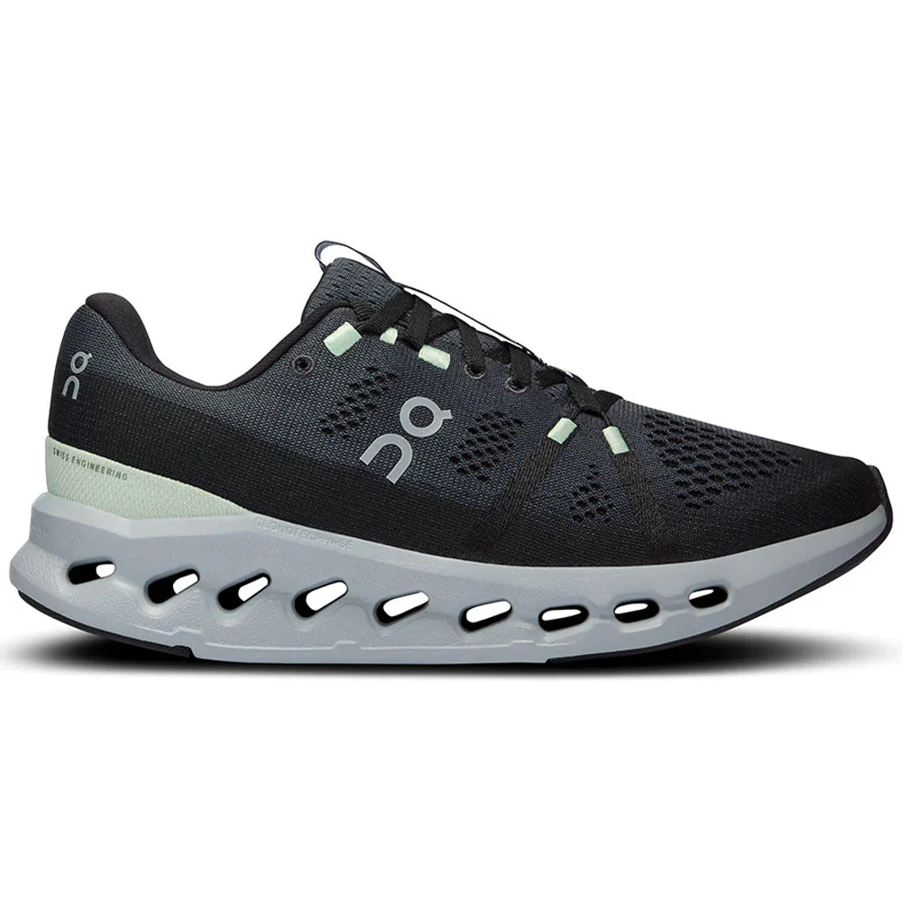 Women's On Cloudsurfer, Iron/Glacier, 9.5 B Medium