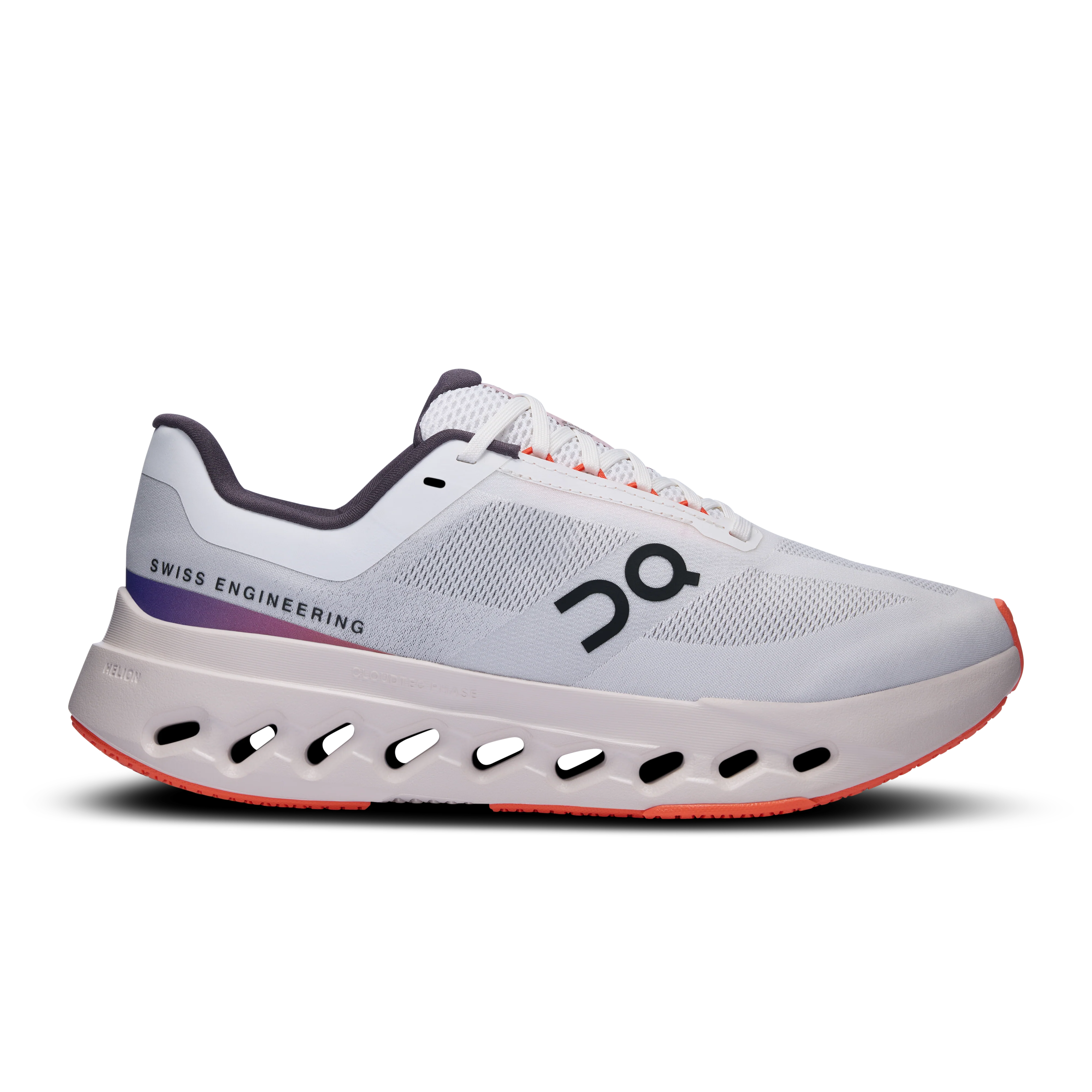 Women's On Cloudsurfer Next, White/Flame, 9.5 B Medium
