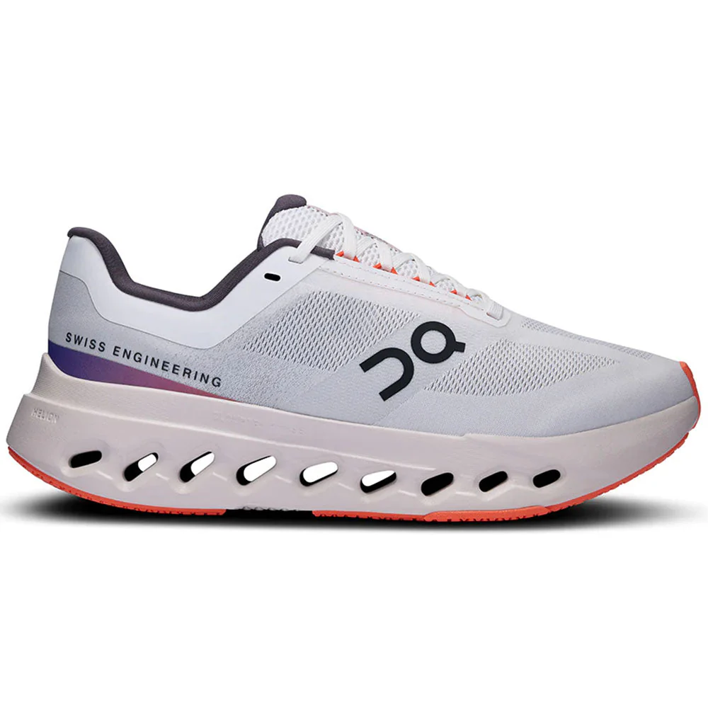 Women's On Cloudsurfer Next, White/Flame, 11 D Wide