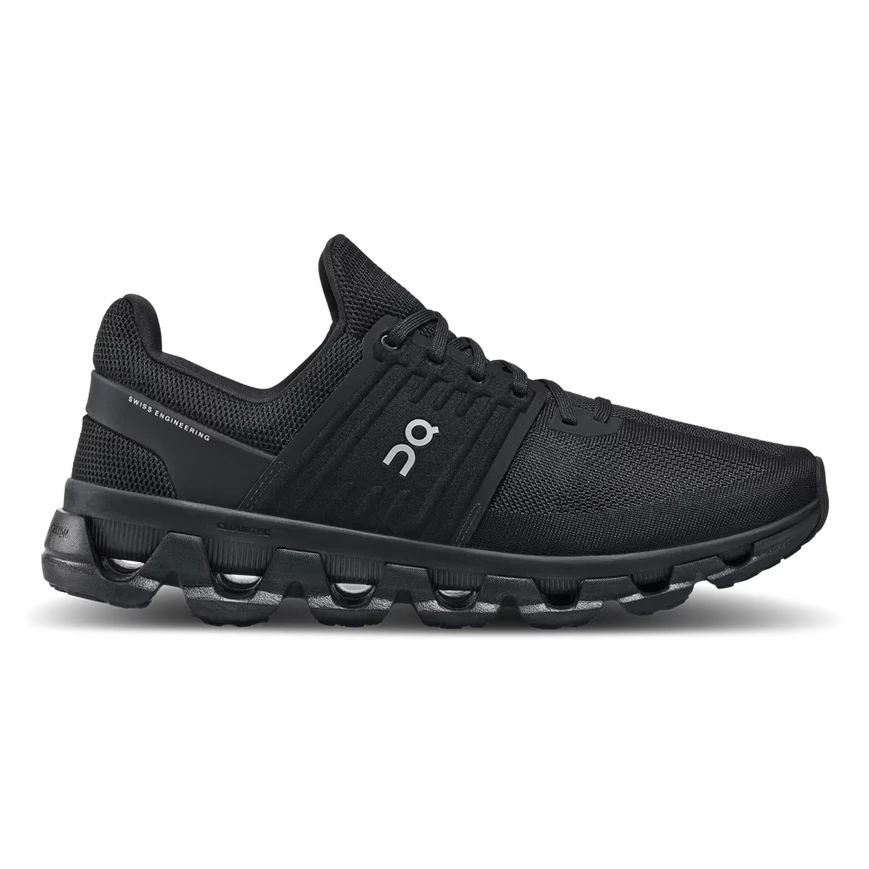 Women's On Cloudswift 3 AD, All Black, 6.5 B Medium