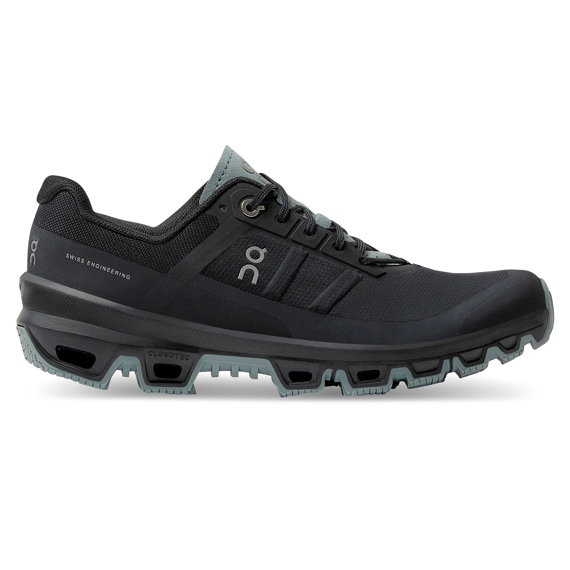 Women's On Cloudventure 3, Black/Cobble, 6 B Medium