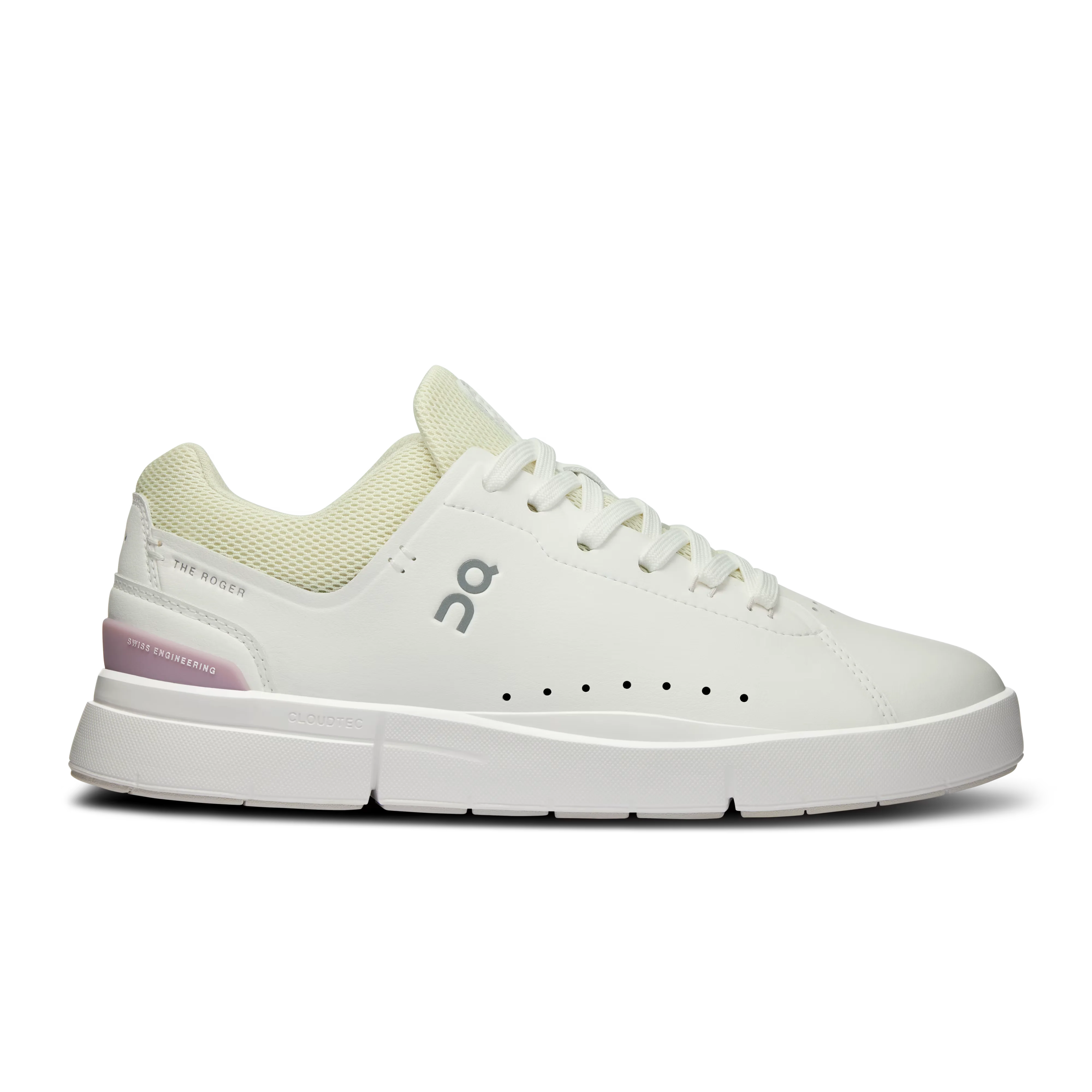 Women's On The Roger Advantage 2, White/Mauve, 5 B Medium