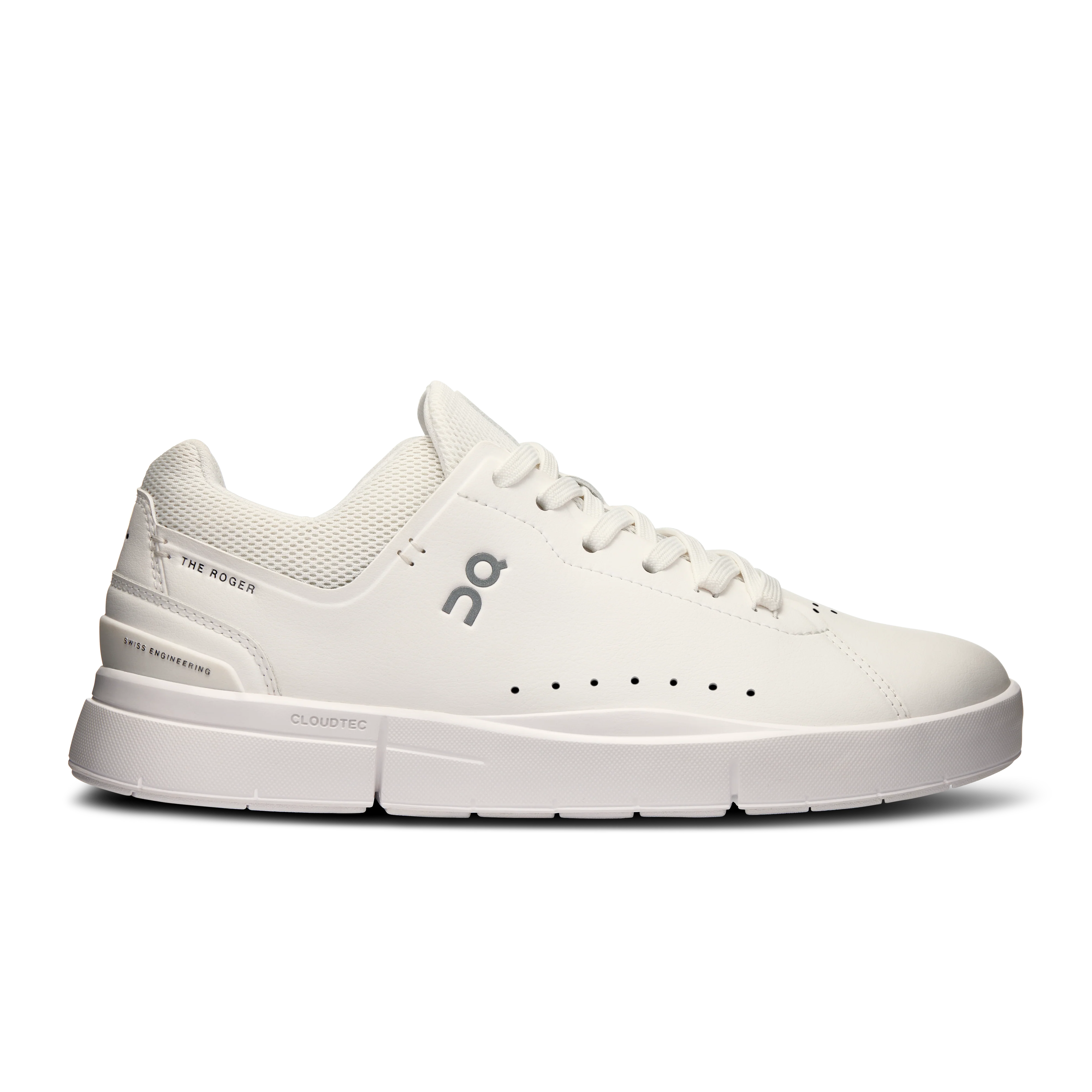 Women's On The Roger Advantage 2, All White, 5 B Medium