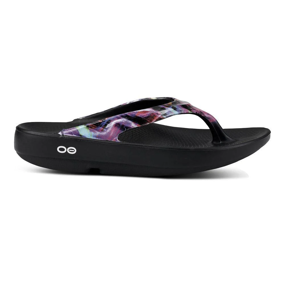 Women's OOFOS OOlala Limited Sandal, Neone Rose, 9 B Medium