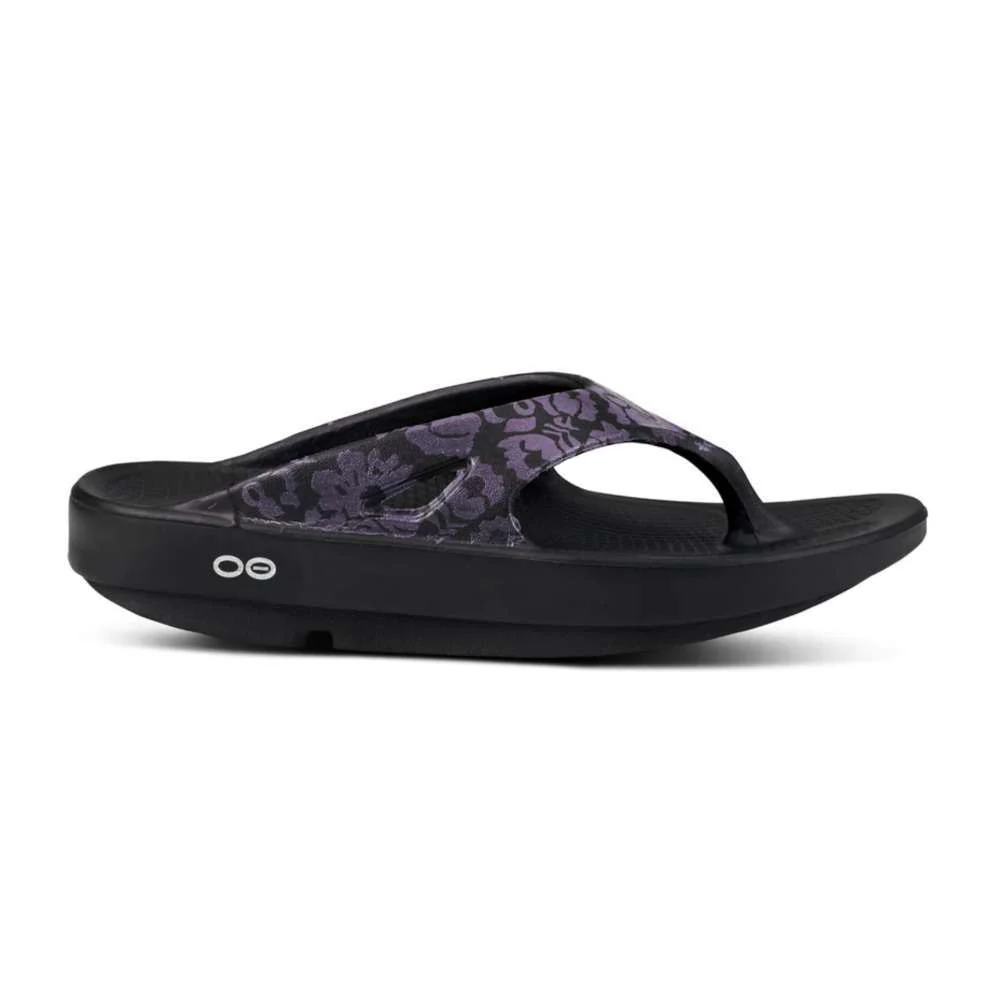 Women's OOFOS OOriginal Sandal, Midnight Tropics, 11 B Medium