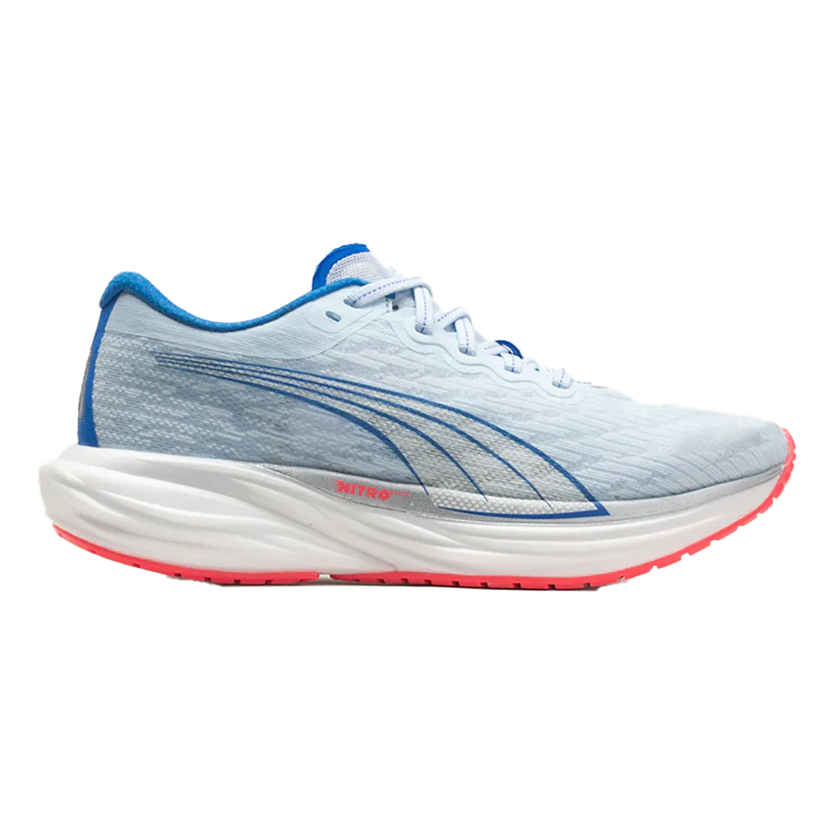 Women's Puma Deviate Nitro 2, Icy Blue/Fire Orchid, 9.5 B Medium