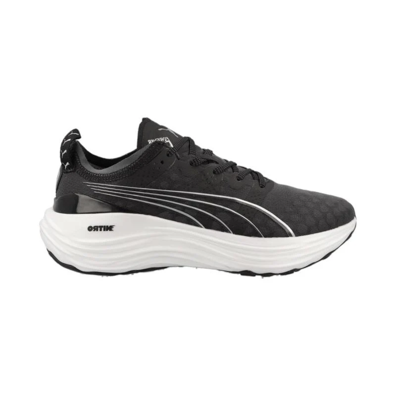 Women's Puma ForeverRun Nitro, Puma Black/Puma White, 7.5 B Medium
