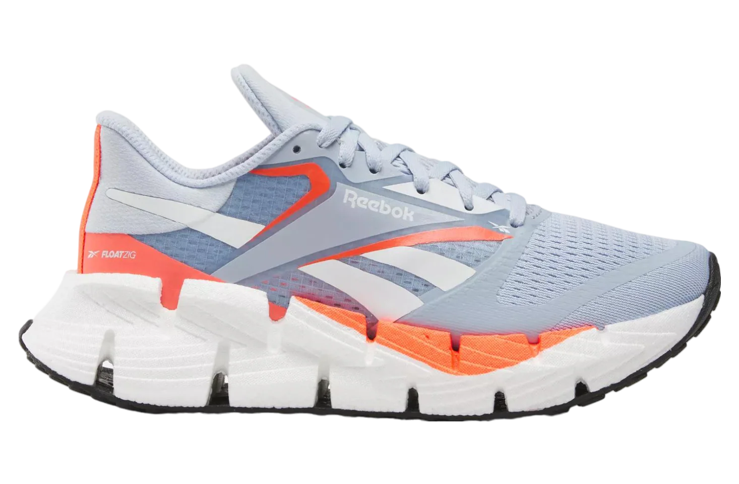 Women's Reebok Floatzig 1, Pale Blue/Ftwr White/Orange Flare, 8.5 B Medium