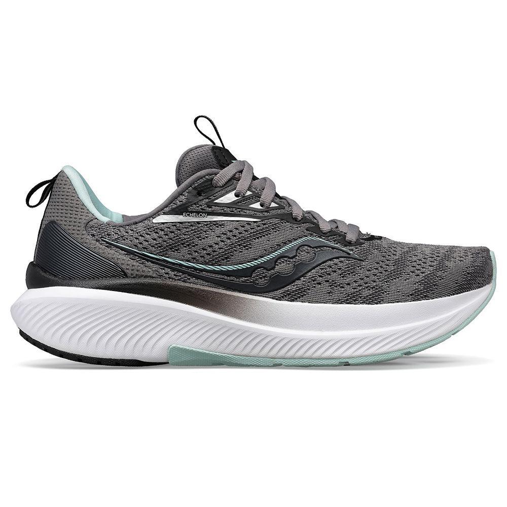 Women's Saucony Echelon 9, Charcoal/Ice, 9.5 D Wide