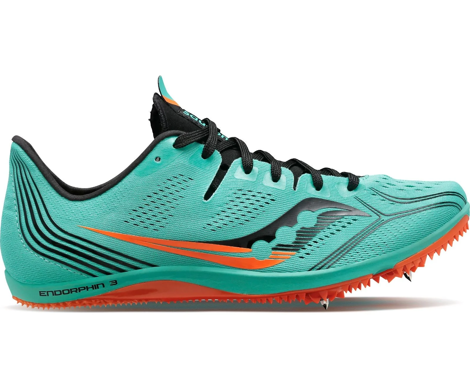 Women's Saucony Endorphin 3, Cool Mint/Black, 6 B Medium
