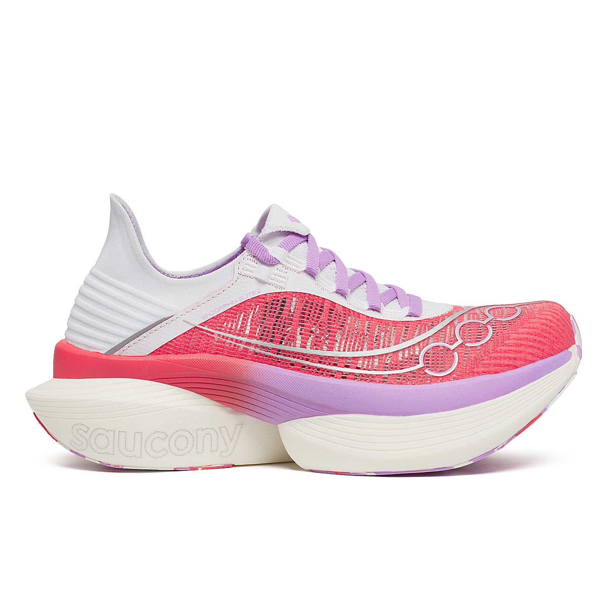 Women's Saucony Endorphin Elite 2, Coral/White, 9.5 B Medium