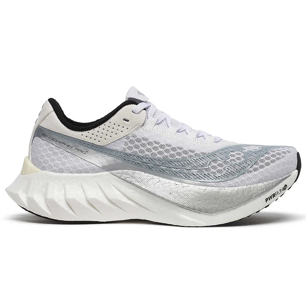 Women's Saucony Endorphin Pro 4, White/Silver, 5.5 B Medium