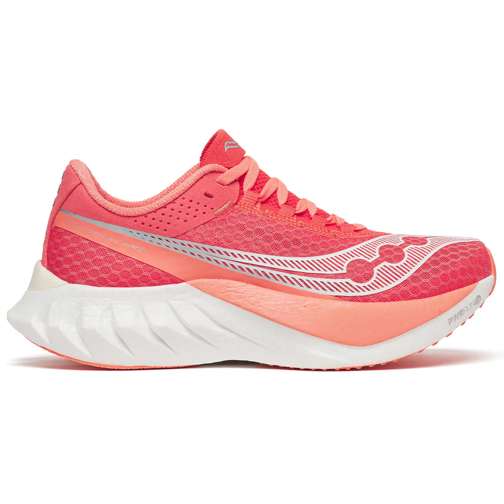 Women's Saucony Endorphin Pro 4, Coral, 7.5 B Medium