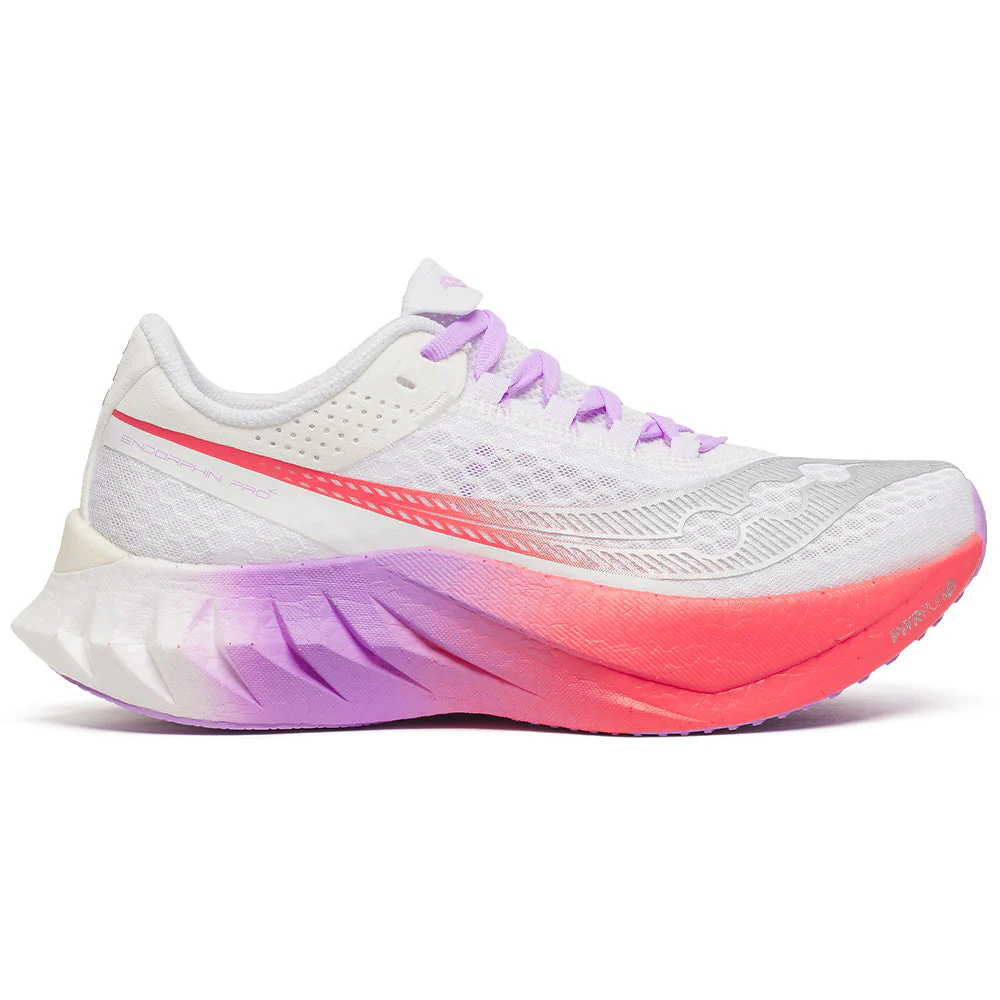 Women's Saucony Endorphin Pro 4, White/Crocus, 8 B Medium